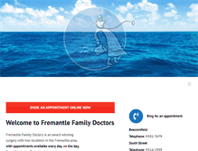 Tablet Screenshot of fremantlefamilydoctors.com.au